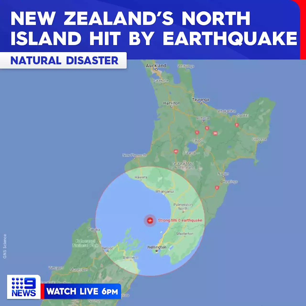 New Zealand north island rocked by 6.1 magnitude earthquake