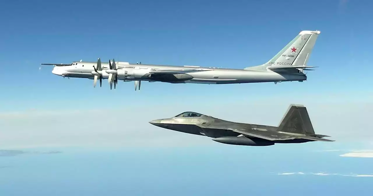 F-16s intercept Russian bomber and fighter aircraft in international airspace near Alaska