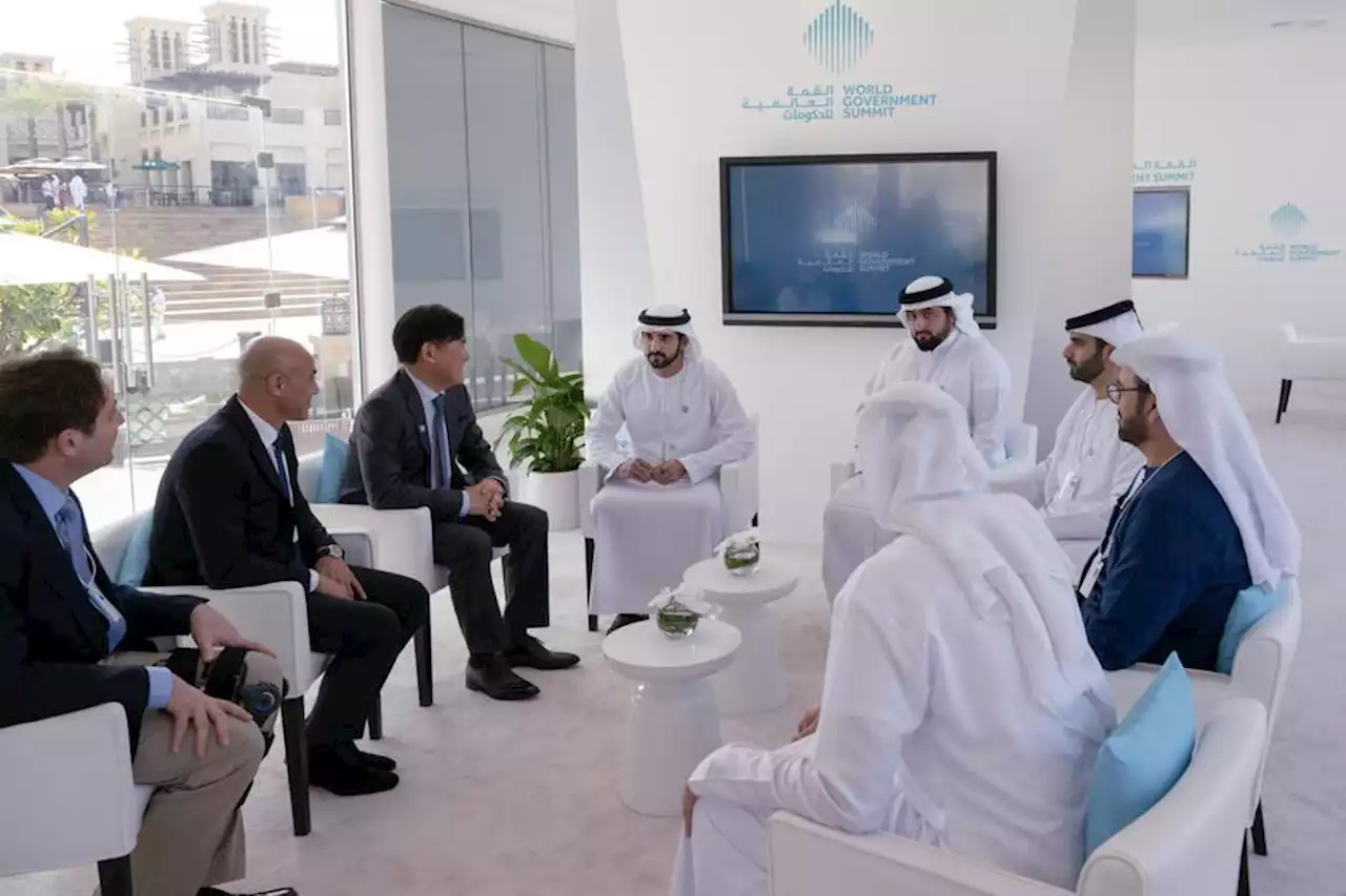 حمدان بن محمد يلتقي رئيس مجلس الإدارة لمجموعة راكوتين اليابانية | صحيفة الخليج