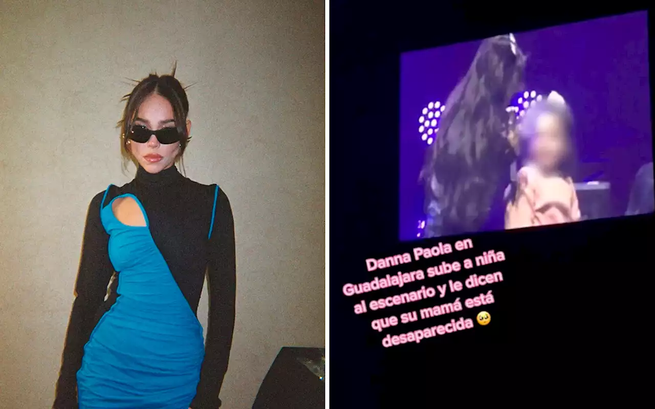 Danna Paola invita a niña al escenario y descubre que su mamá está desaparecida