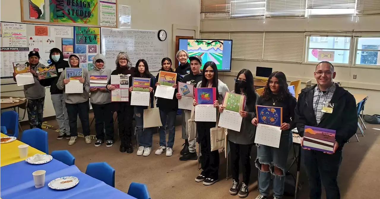 Artwork by Lompoc Middle School students featured in city calendar