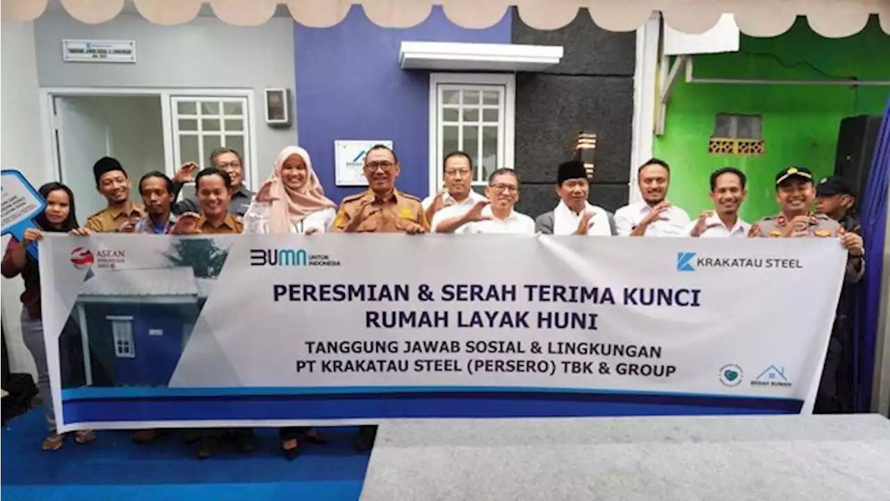 Krakatau Steel Serahkan Rumah Layak Huni Program Bedah Rumah