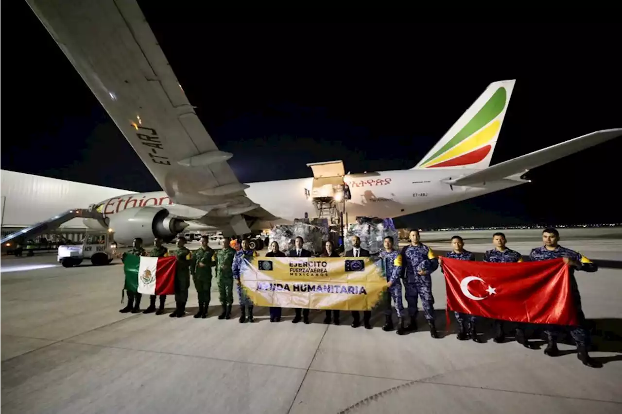 México envía 100 toneladas de ayuda humanitaria a Turquía