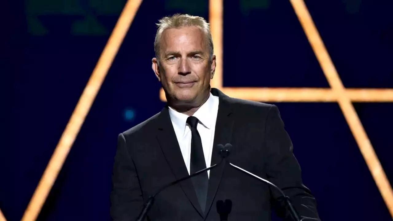 ‘Yellowstone’ Star Kevin Costner Unboxes His Golden Globe From Bed