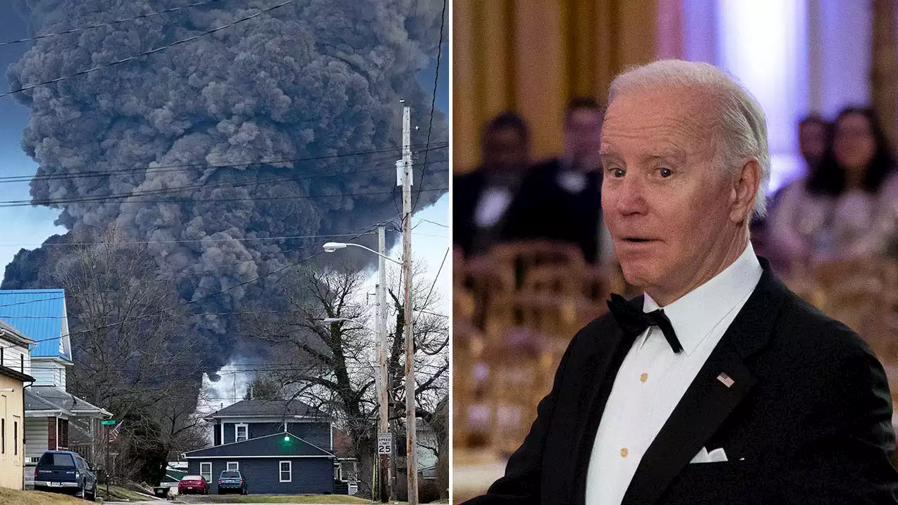 Biden torched for climate change tweet vowing 'cleaner air,' 'safer water' amid Ohio train derailment fallout