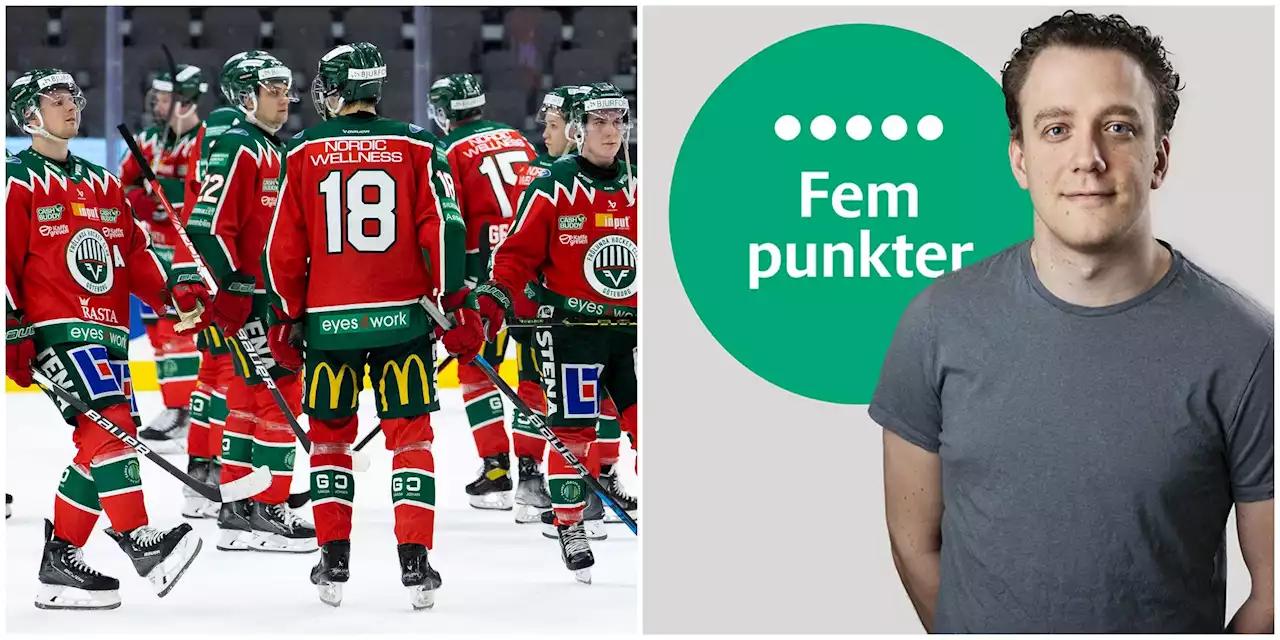 Fem punkter efter Frölundas förlust mot HV71