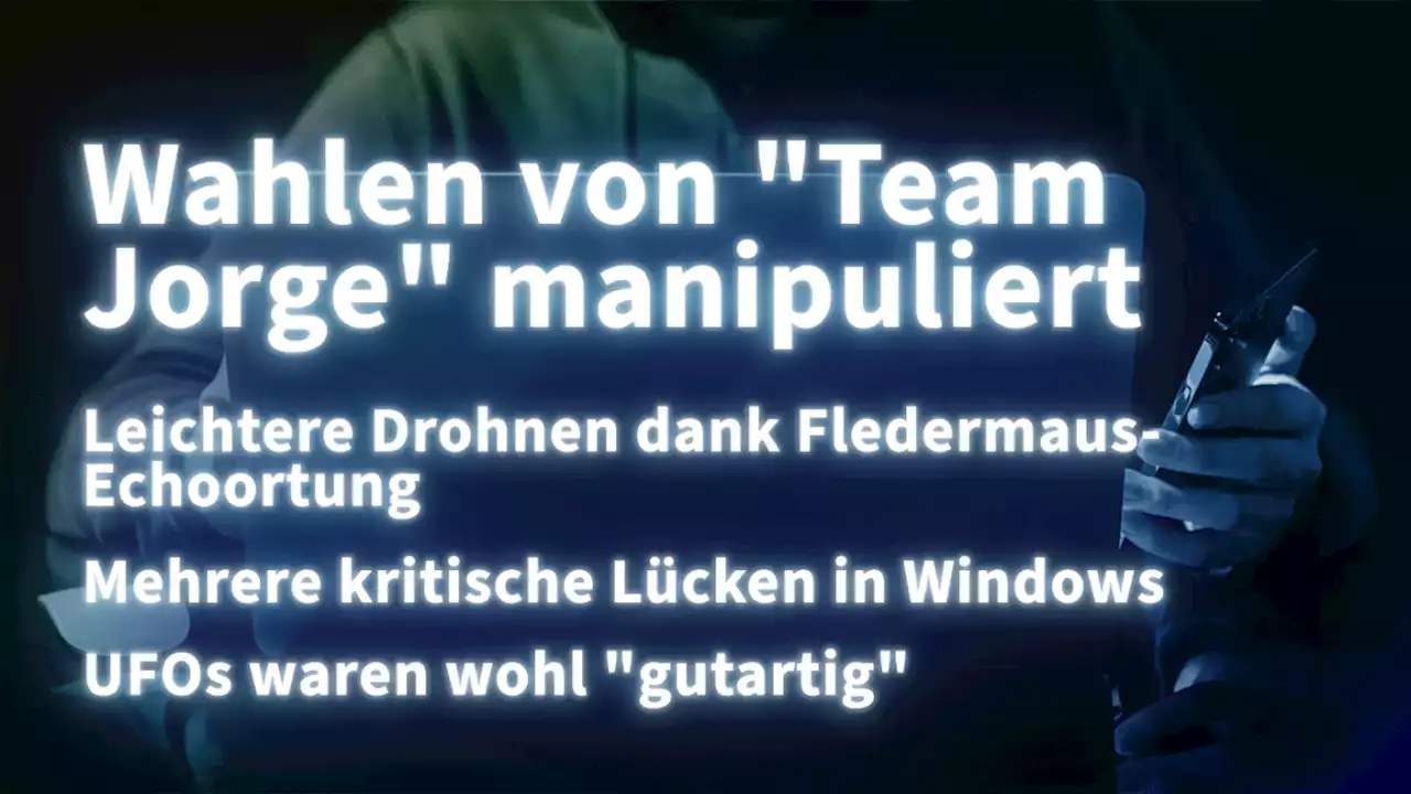 Kurz informiert: Wahlmanipulation, Drohnen, Windows, UFOs