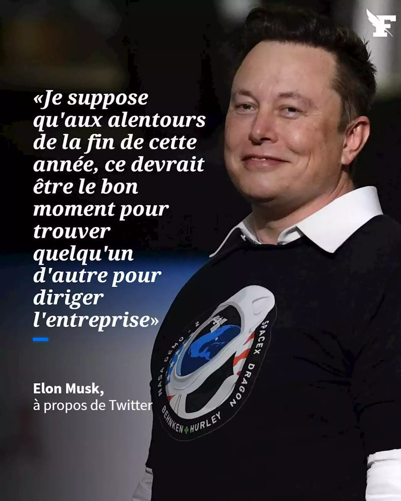 Selon Elon Musk, «quelqu'un d'autre» pourrait diriger Twitter fin 2023