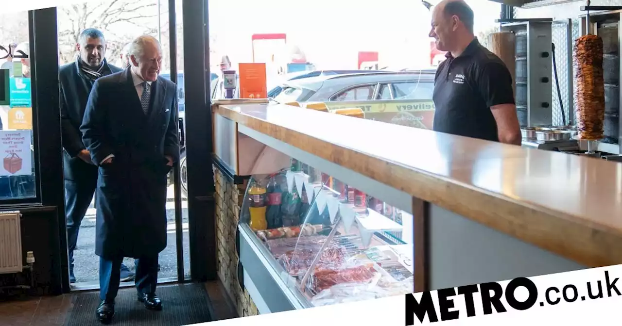 King Charles visits kebab shop during visit to Turkish community in London