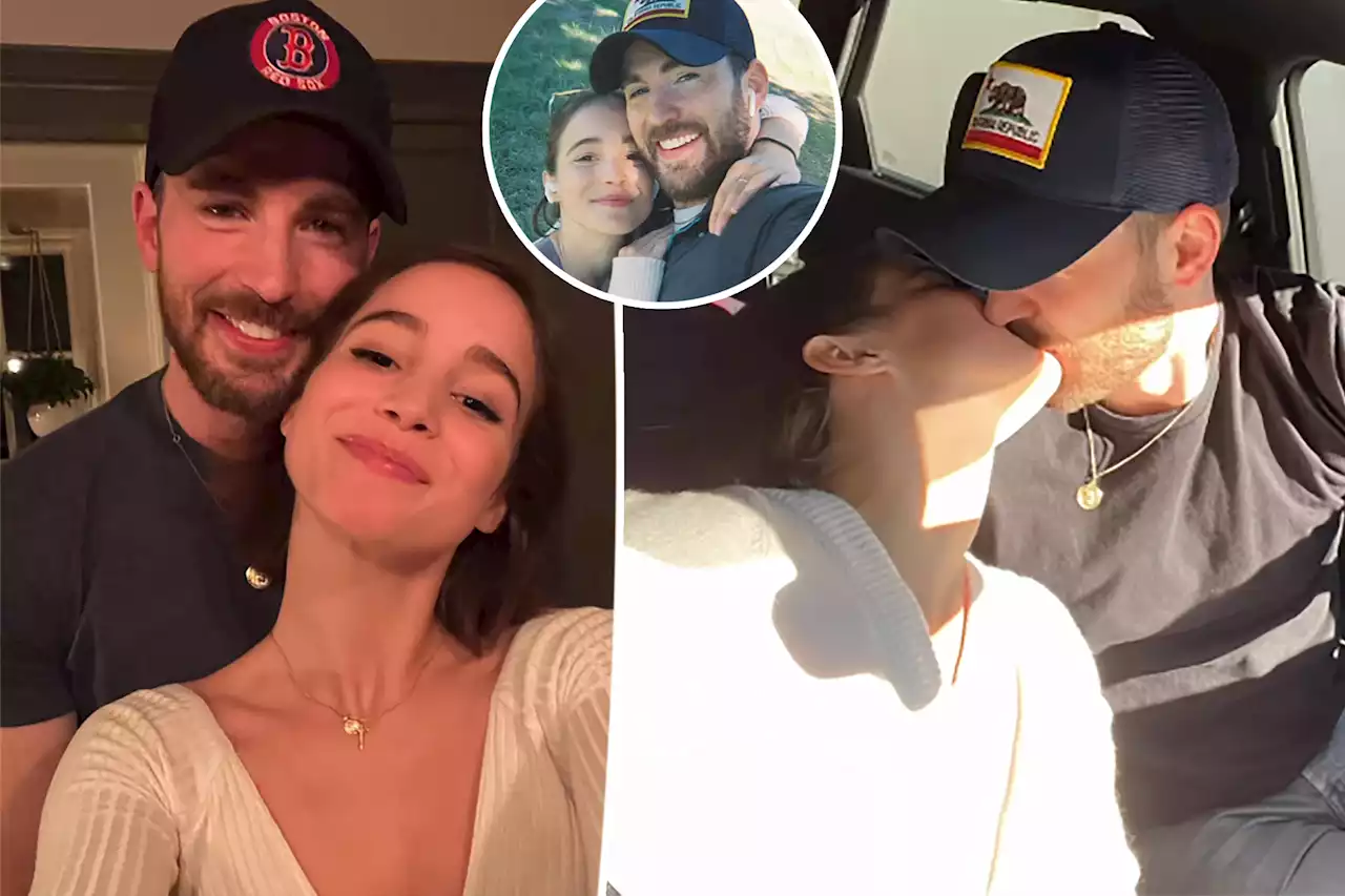 Chris Evans shares PDA-filled pics with girlfriend Alba Baptista on Valentine’s Day