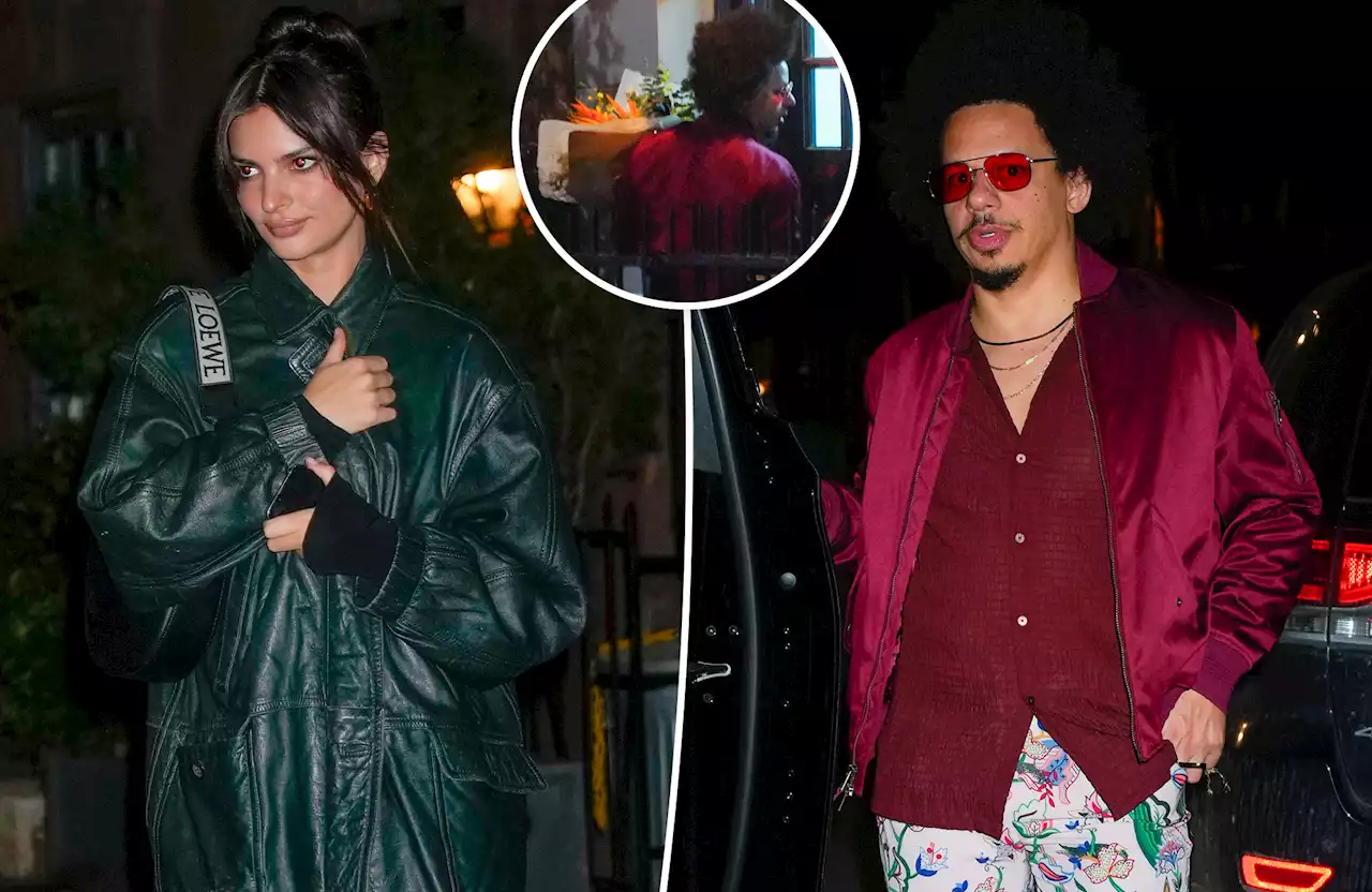 Emily Ratajkowski, Eric André grab Valentine’s Day dinner after nude IG debut