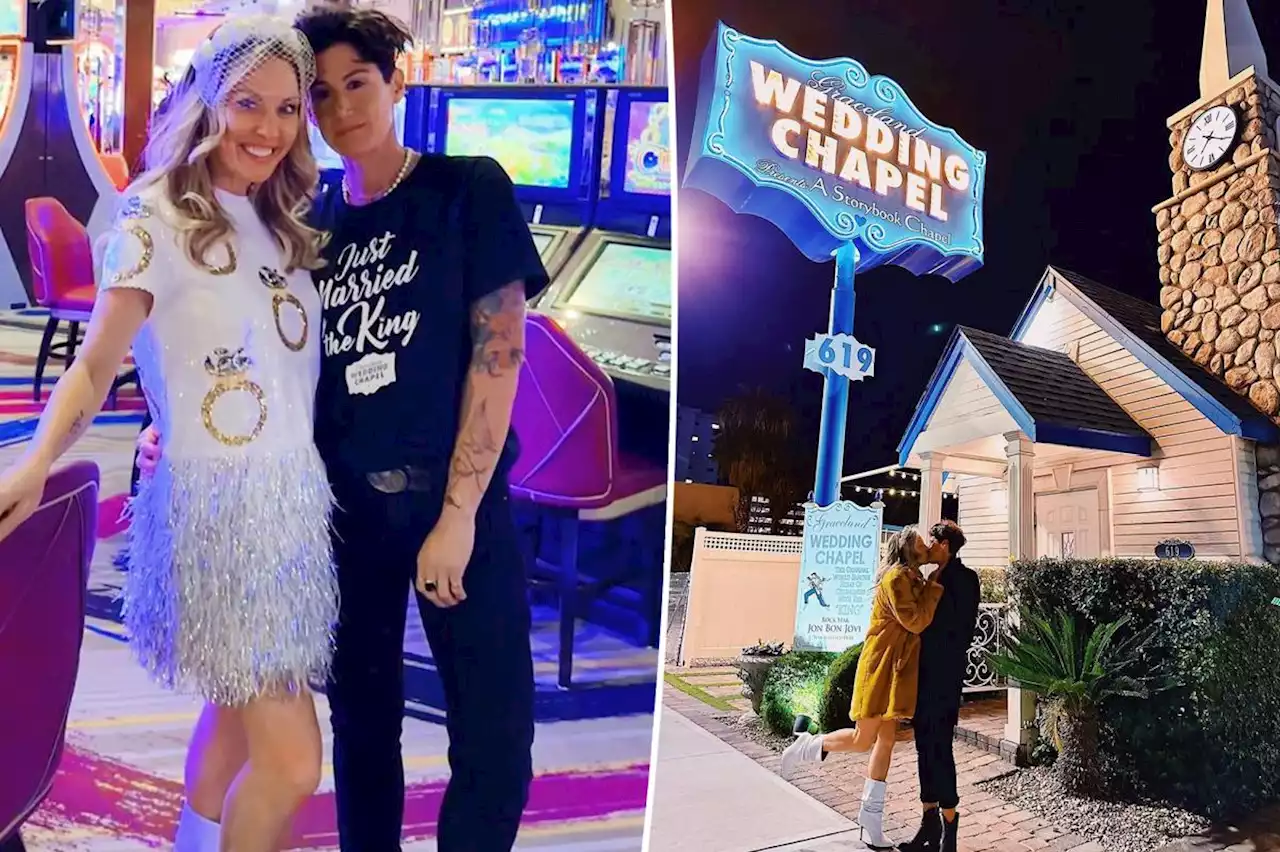 Still-married Braunwyn Windham-Burke has Las Vegas wedding with Jennifer Spinner