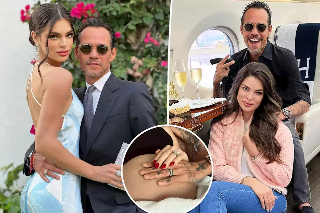 Marc Anthony, Nadia Ferreira expecting first child just weeks after their wedding