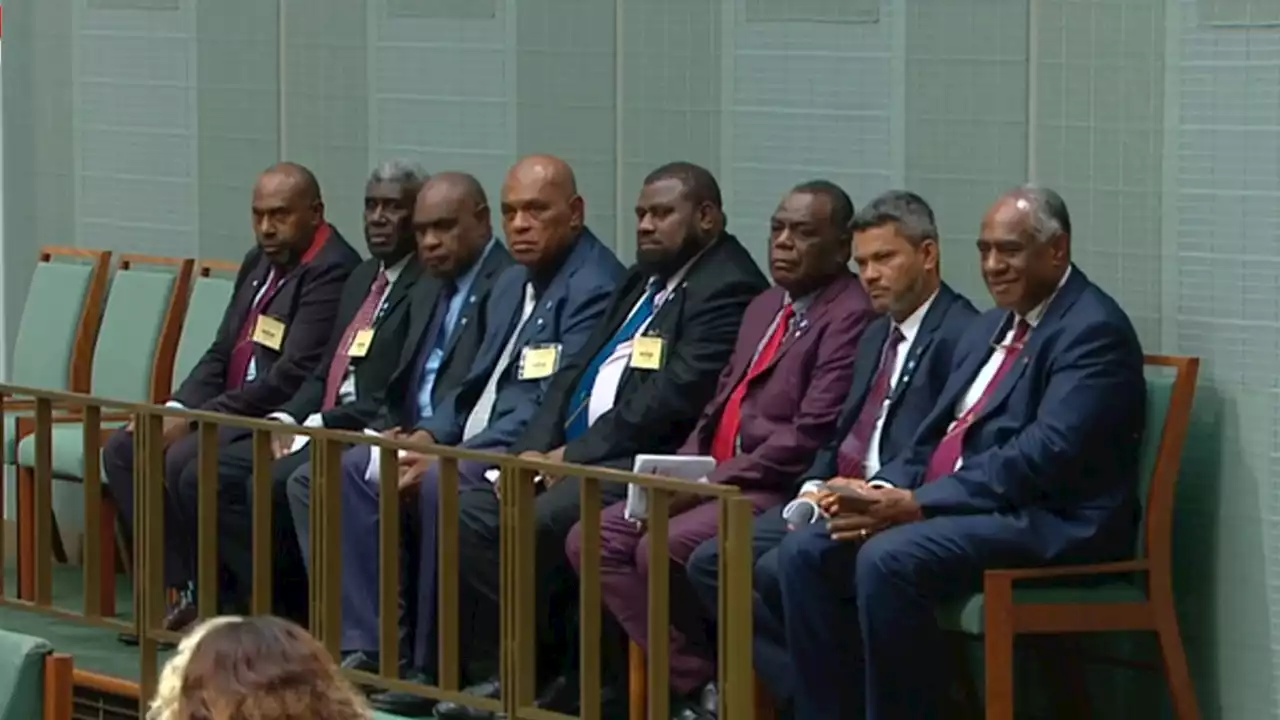 Shared ‘democratic values’: Albanese welcomes Vanuatuan PM in Parliament