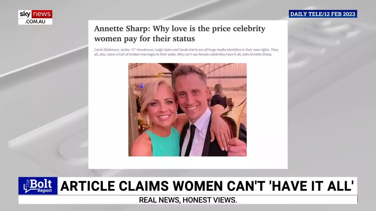 The Daily Telegraph&#8217;s article on celebrity love &#8216;singled out&#8217; high-profile women