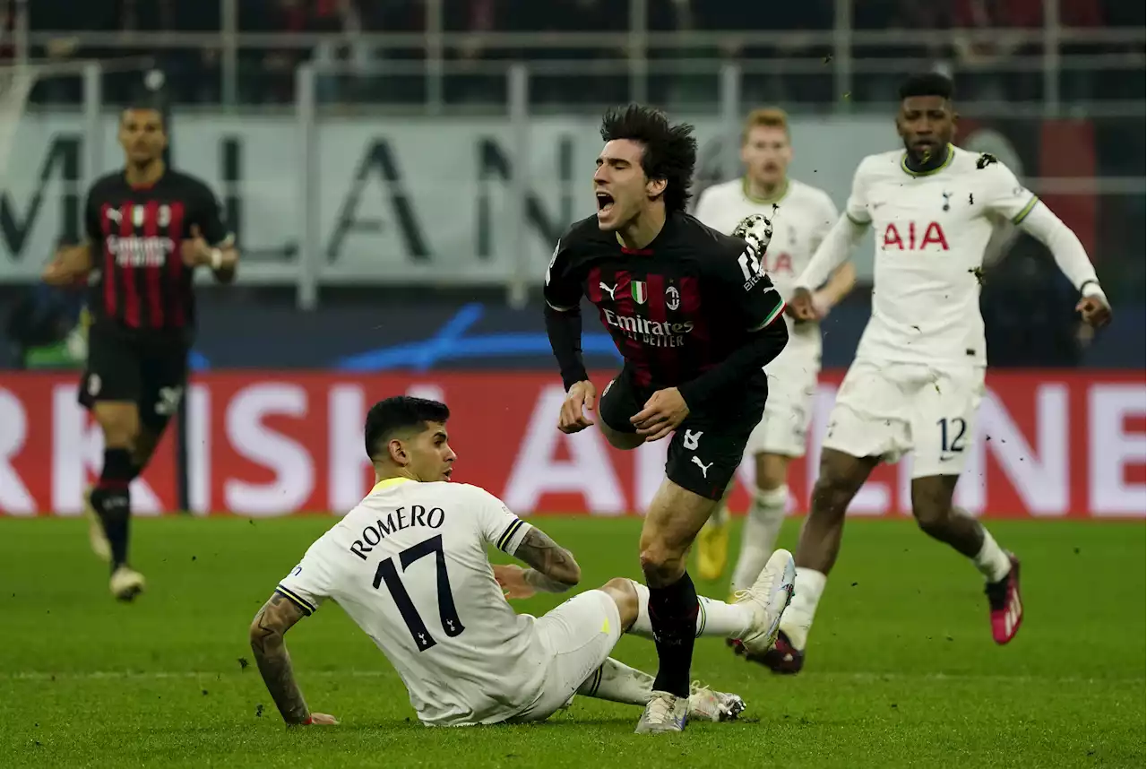 Tottenham defender Romero criticised after Milan goal but then avoids red card for tackle