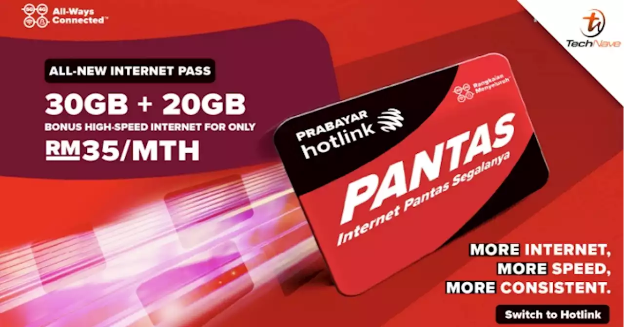 Hotlink Prepaid users can now get 50GB of data at RM35/month | TechNave