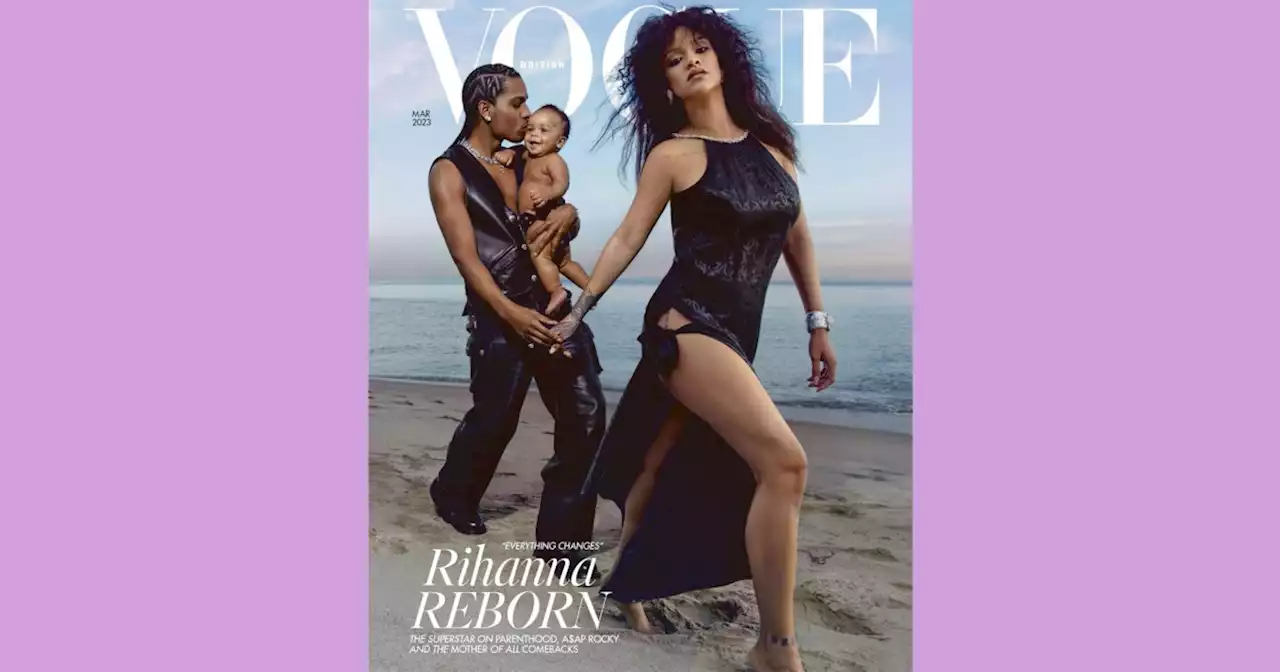 Rihanna shines bright alongside son and A$AP Rocky in new family photos for British Vogue