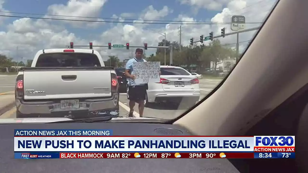 Bill targeting panhandling in Jacksonville passes, 30-day grace period begins today