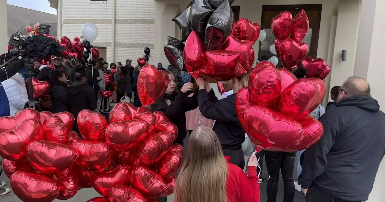 Family and friends joined for a balloon release to celebrate the life of James Johnson III