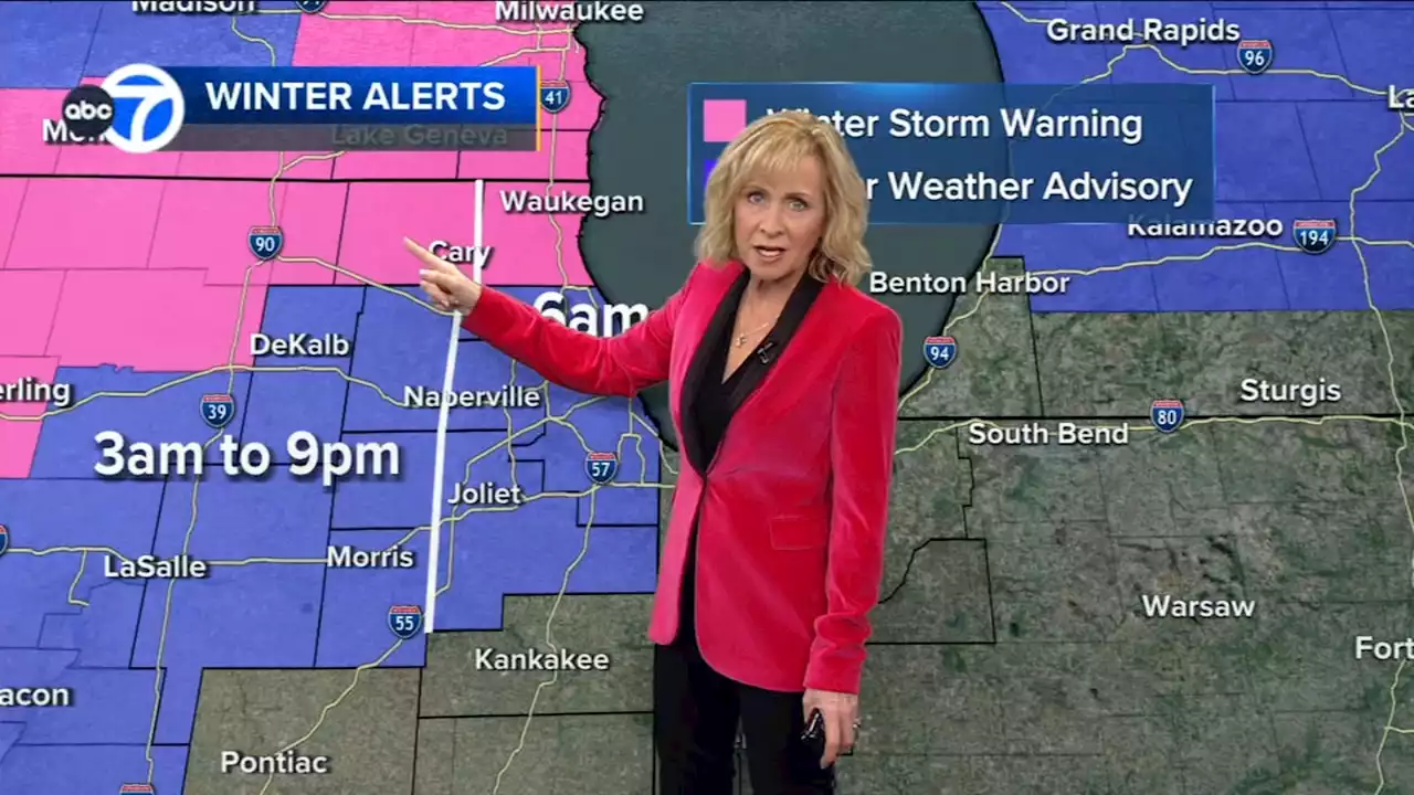 Weather Chicago: Winter Weather Advisory in effect for much of area ahead of expected snow storm