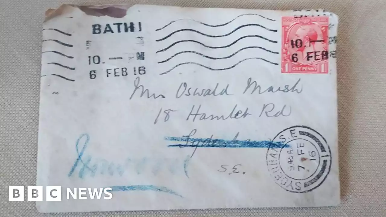 Crystal Palace letter arrives more than 100 years late