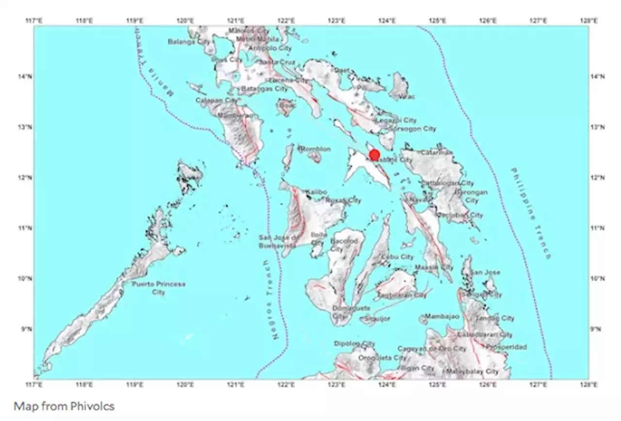 Magnitude 6.0 earthquake recorded off Masbate