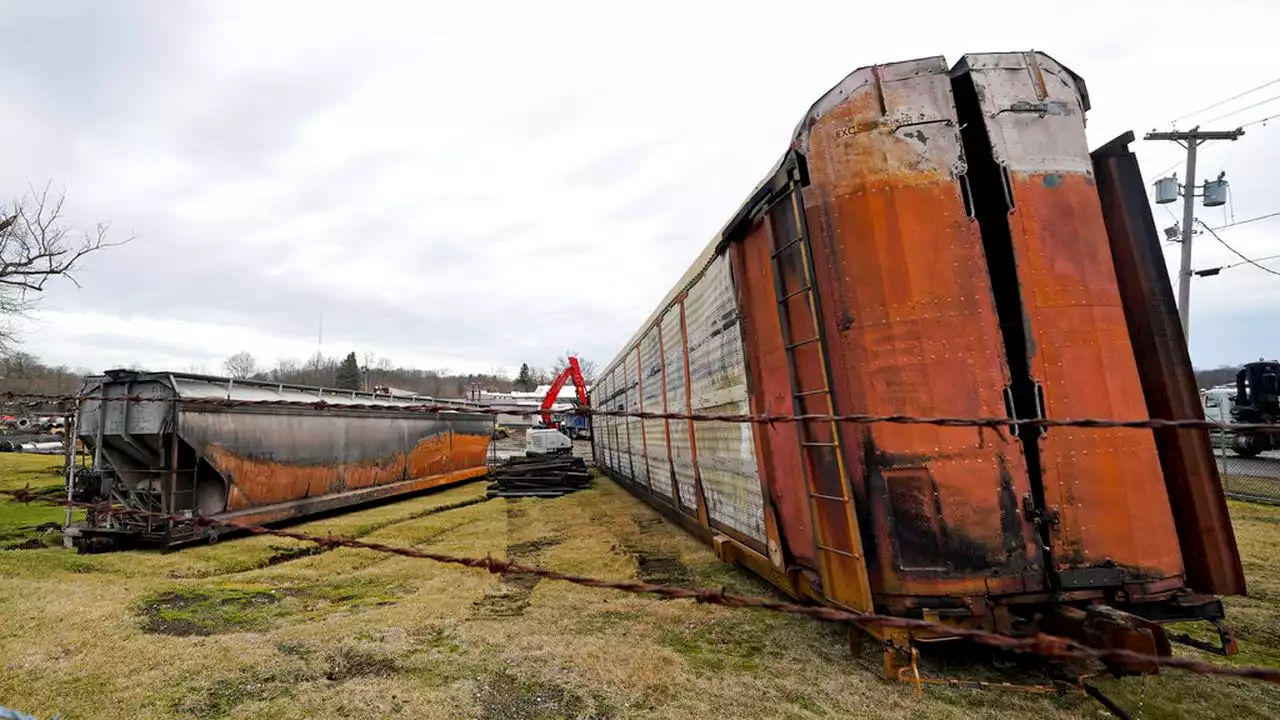 East Palestine residents seek answers on derailment hazards at packed public meeting