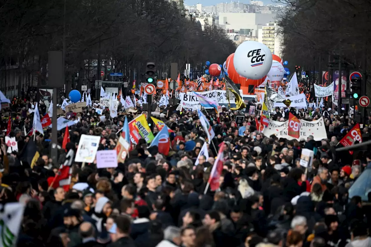 Grève contre la réforme des retraites : une mobilisation en baisse avec 440.000 manifestants en France, selon le ministère de l’Intérieur