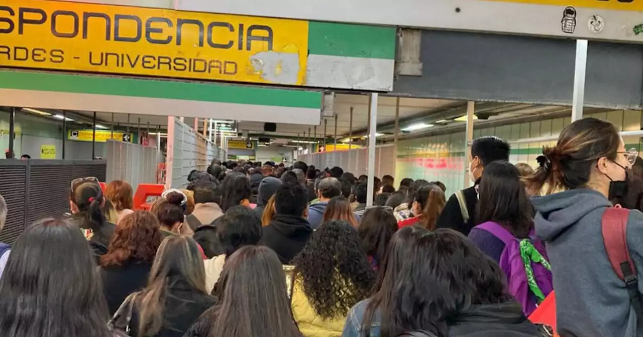 Usuarios reportan saturación en 4 líneas del Metro