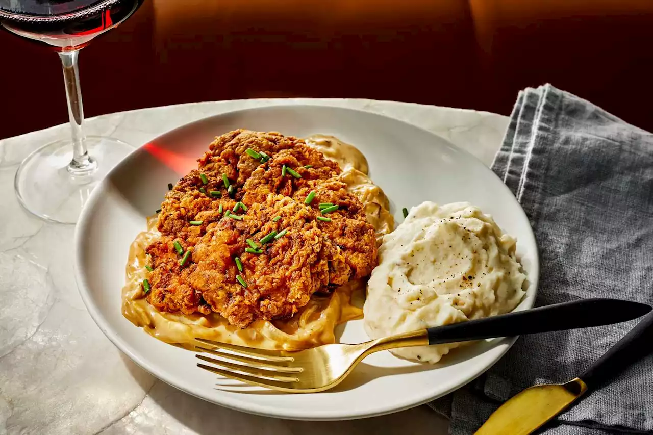 Chicken-Fried Steaks with Caramelized Onion Gravy