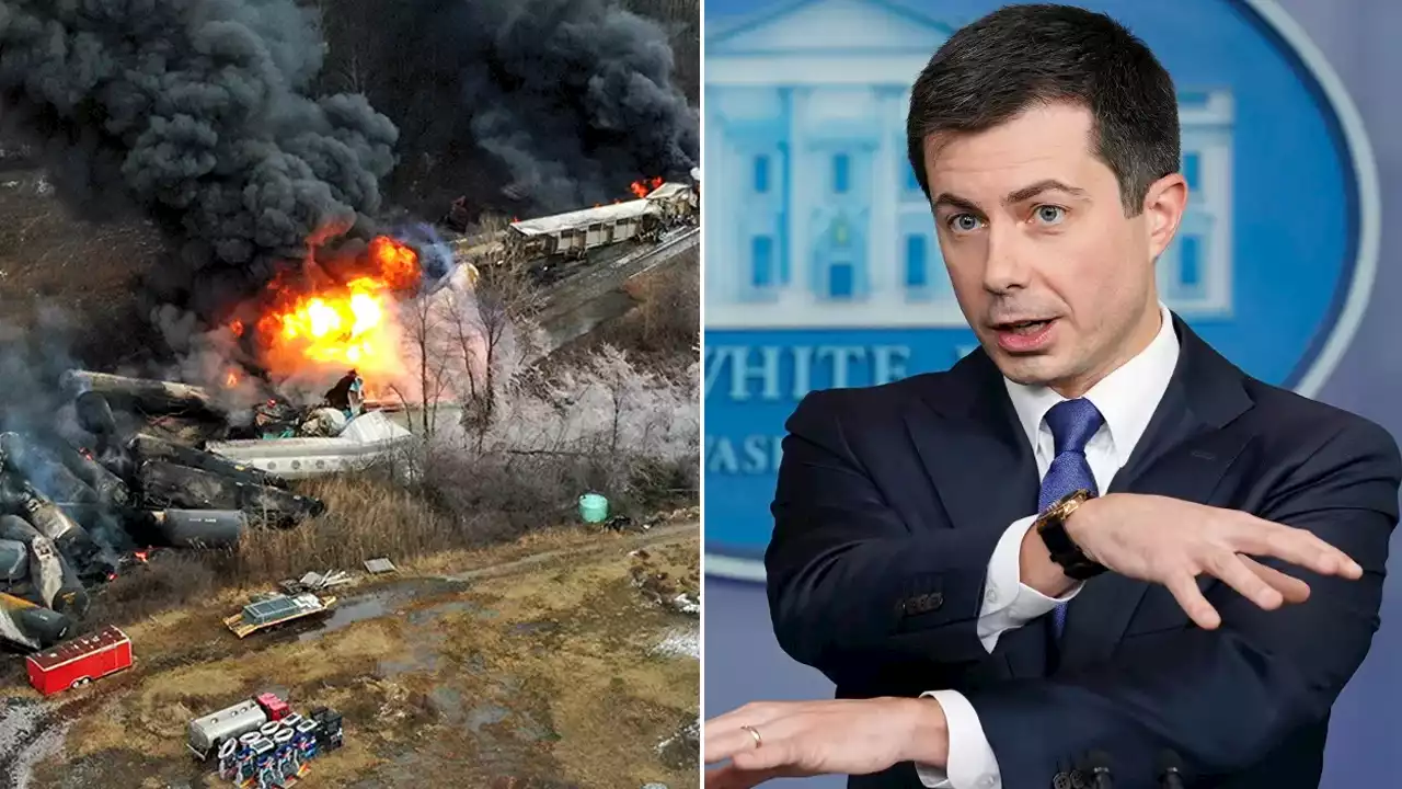 'Complete embarrassment:' Buttigieg blasted for touting 'rail safety,' blaming Trump for Ohio train derailment