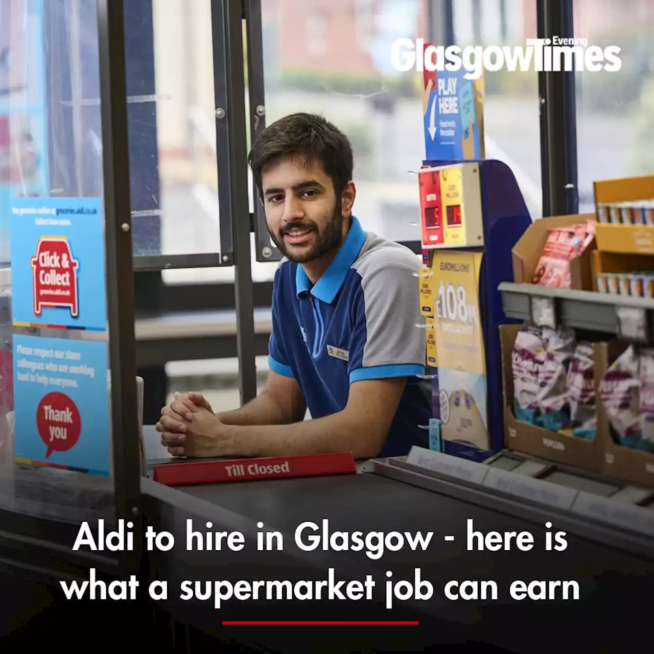 Aldi to hire in Glasgow - here is what a supermarket job can earn