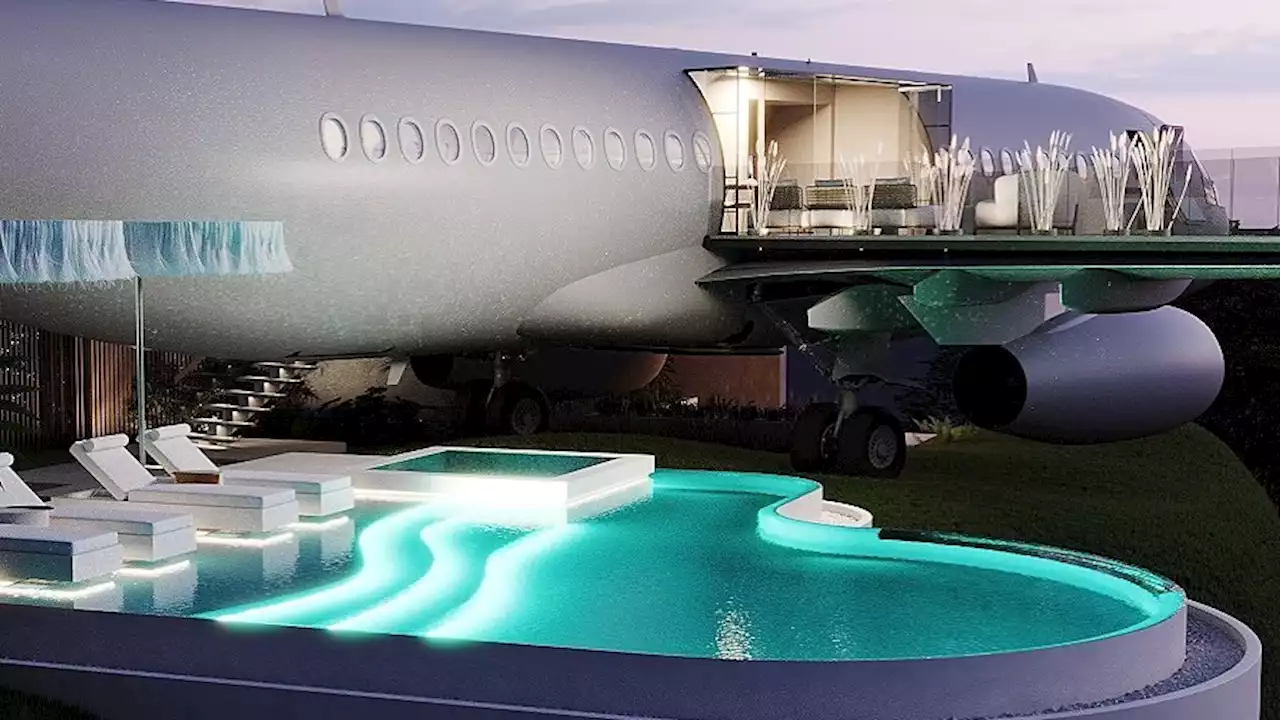 Cet ancien avion Boeing 737 transformé en luxueuse villa avec piscine est à louer à Bali