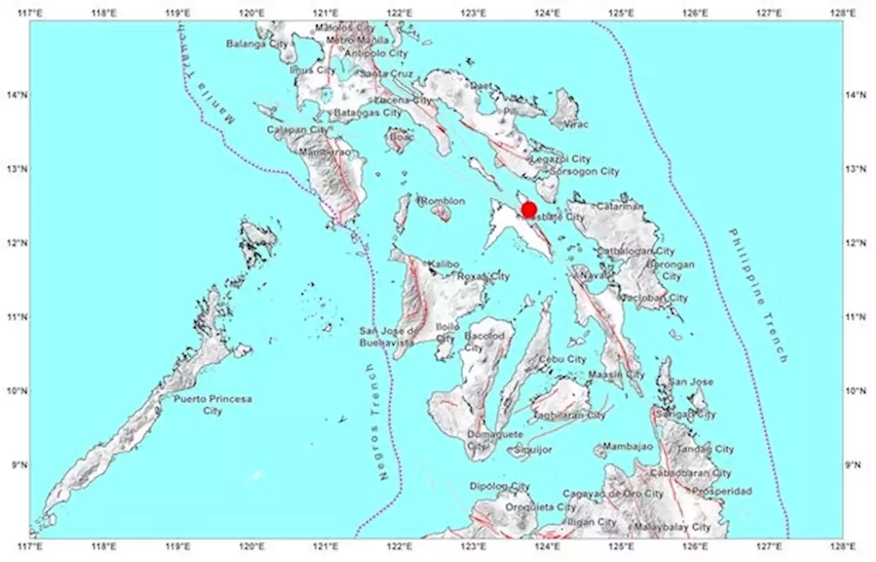 Magnitude 6.0 earthquake recorded off Masbate