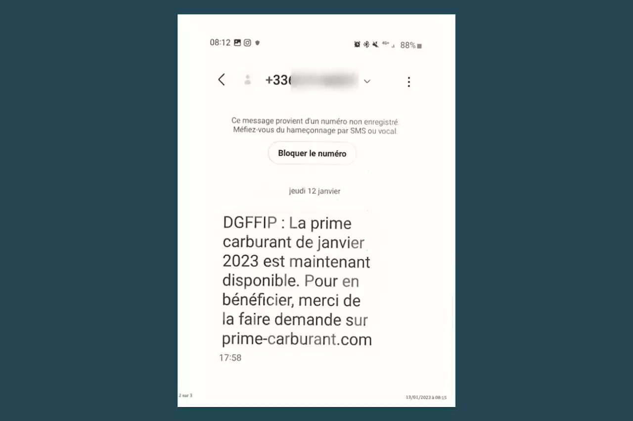 Indemnité carburant : prenez garde à ces SMS frauduleux (ça pourrait vous couter cher)