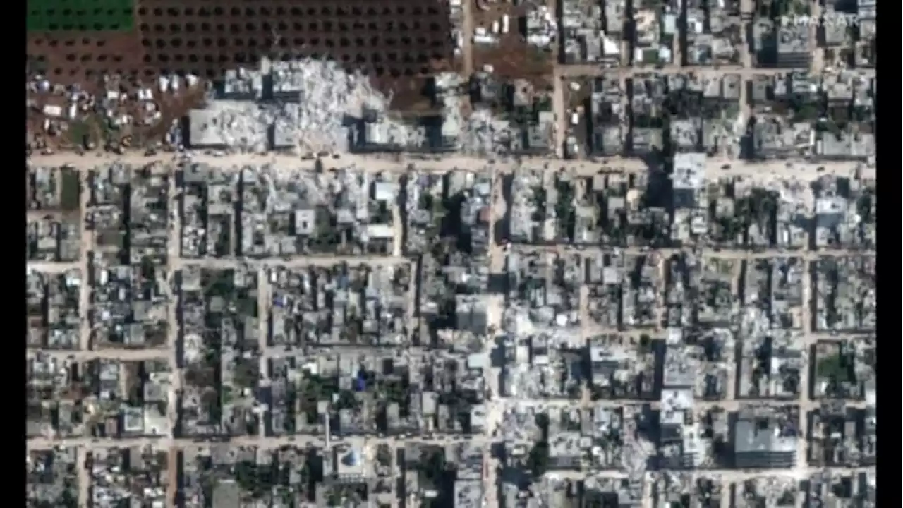 Satellite imagery captures earthquake devastation in Northwest Syria