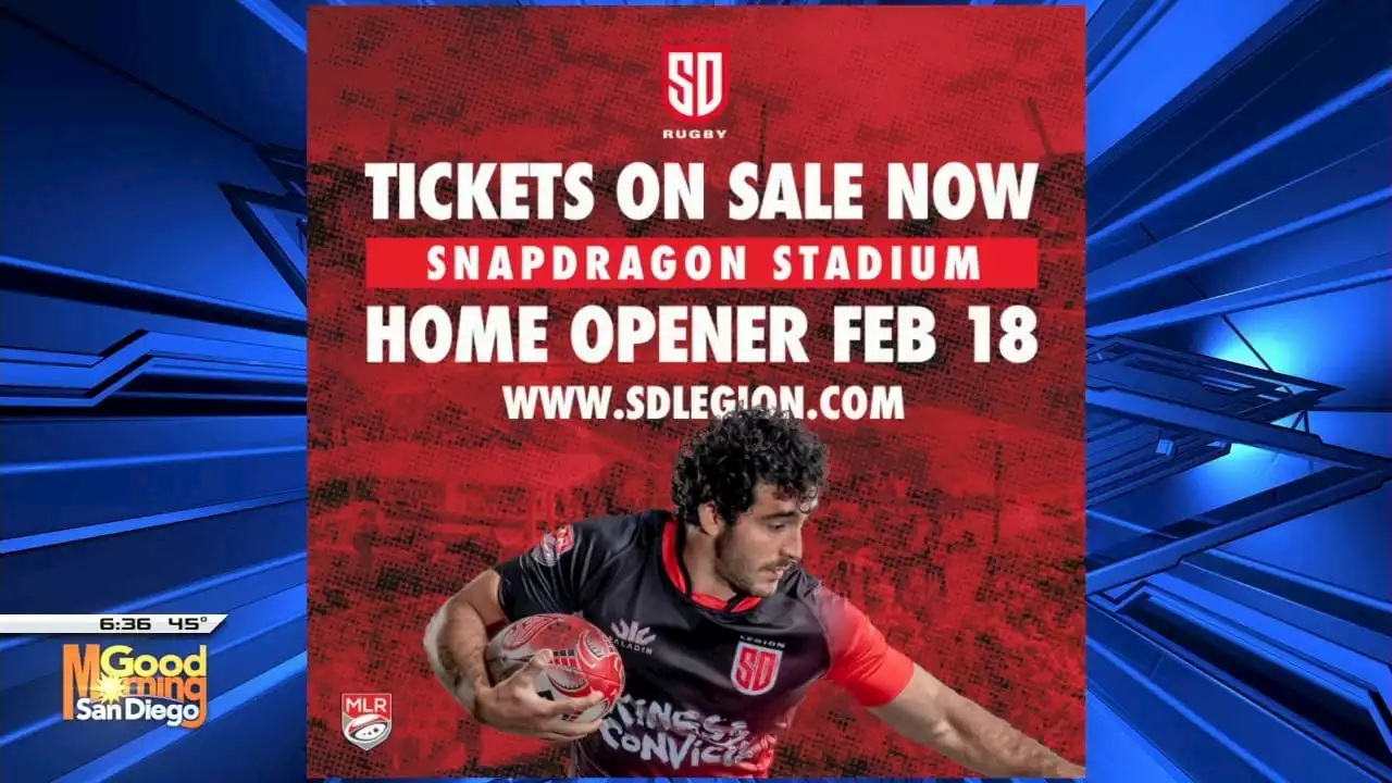 San Diego Legion Rugby team holds season Opener February 18 at Snapdragon Stadium -