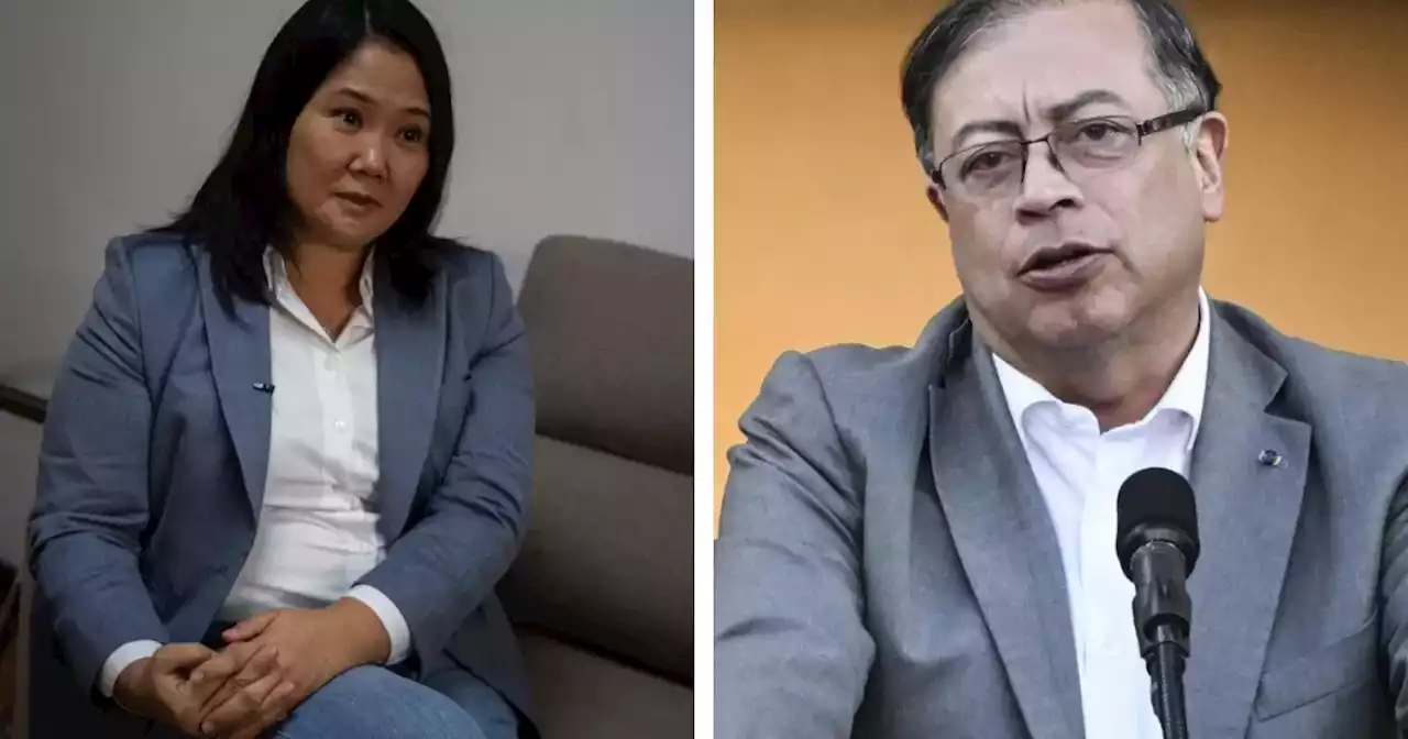 Keiko Fujimori le pide a Gustavo Petro 'no meter su nariz roja' en Perú