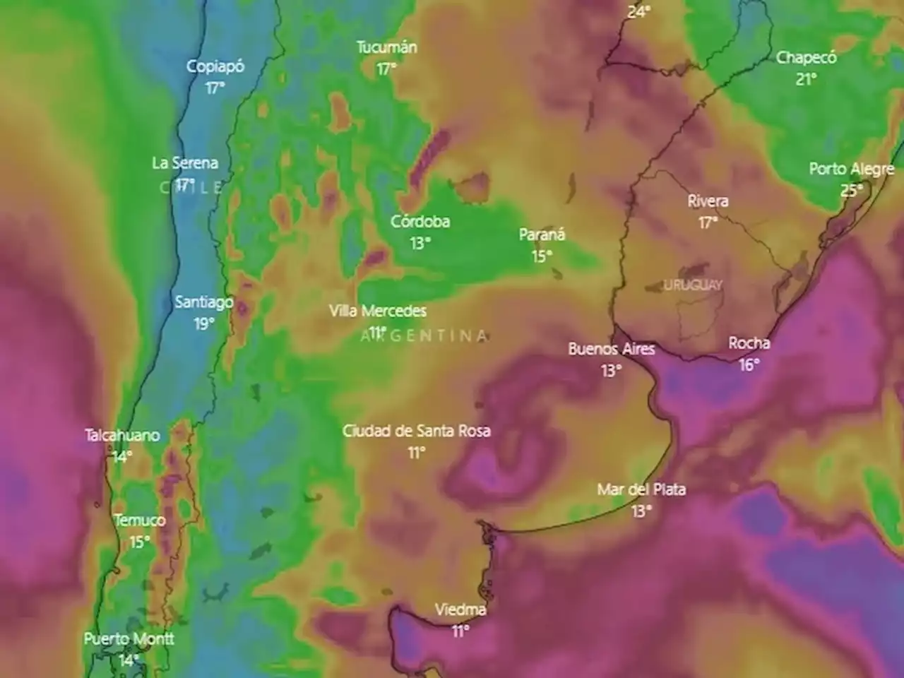 Vientos y tormentas: gran parte del país se encuentra bajo alerta por fuertes lluvias