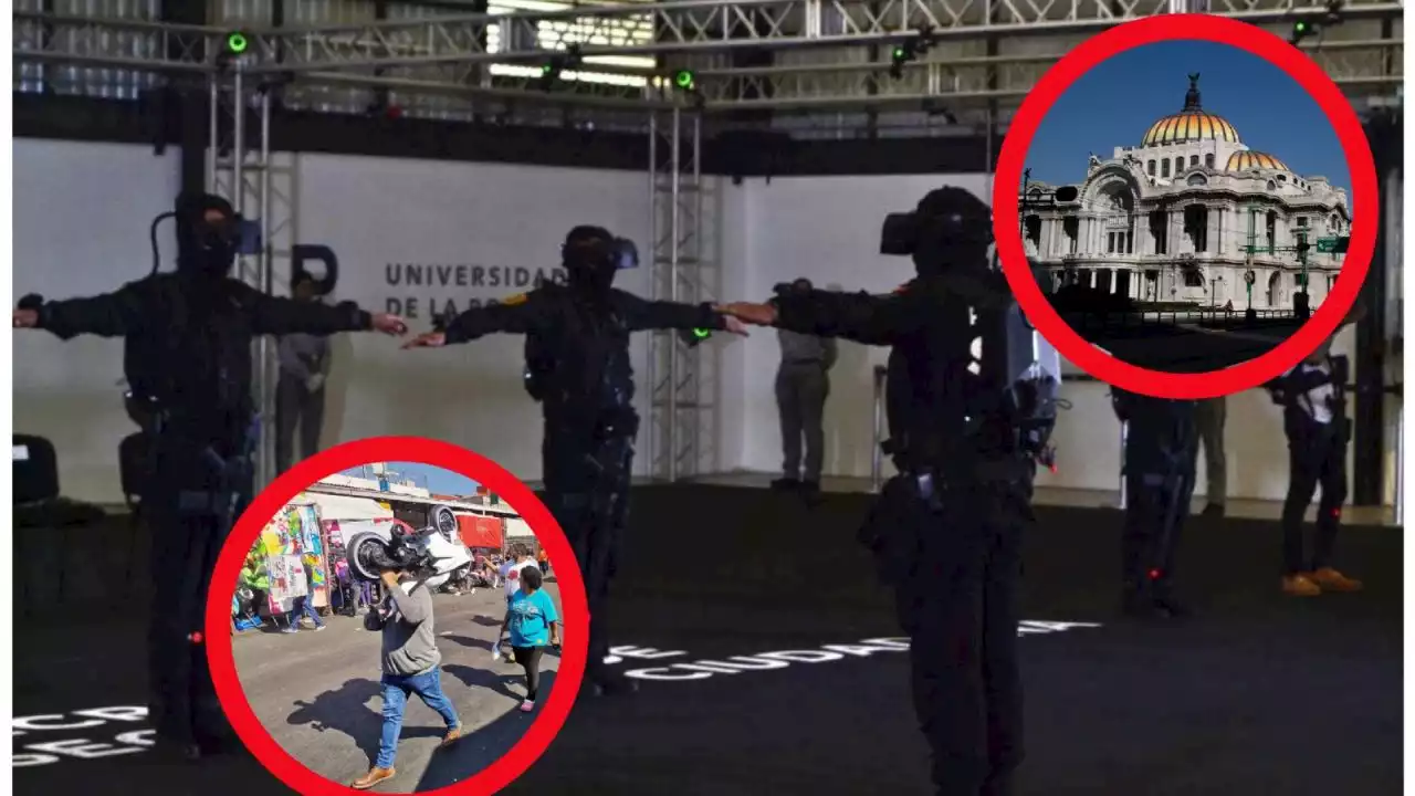 Policías de la SSC entrenarán en Tepito y Bellas Artes, con realidad virtual