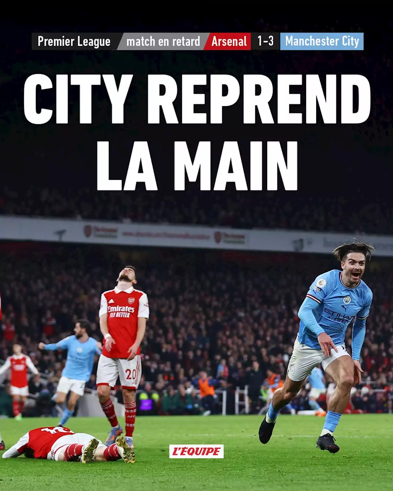 Arsenal 1-3 Manchester City, Premier League, résultat et résumé du match (15/02/2023)