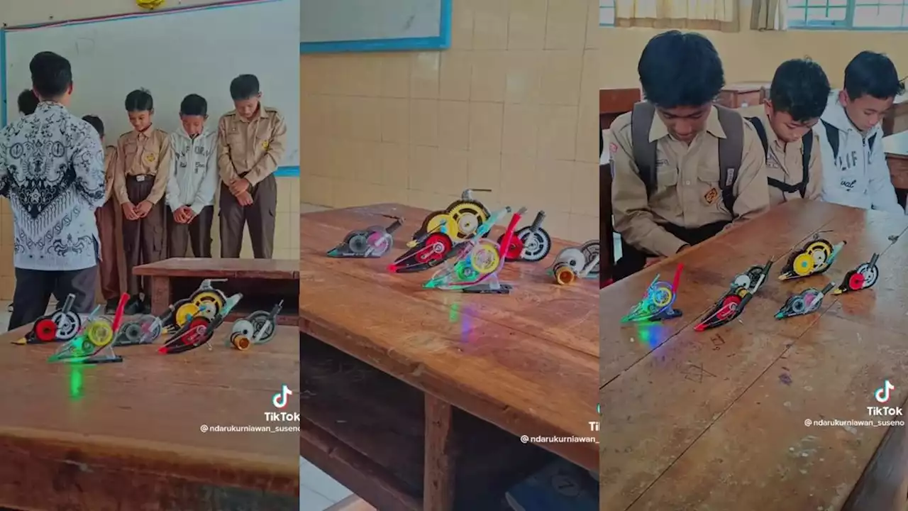 Viral Razia TipeX Modif bak Motor Balap di Sekolah, Warganet: Kreatif Lho Mereka