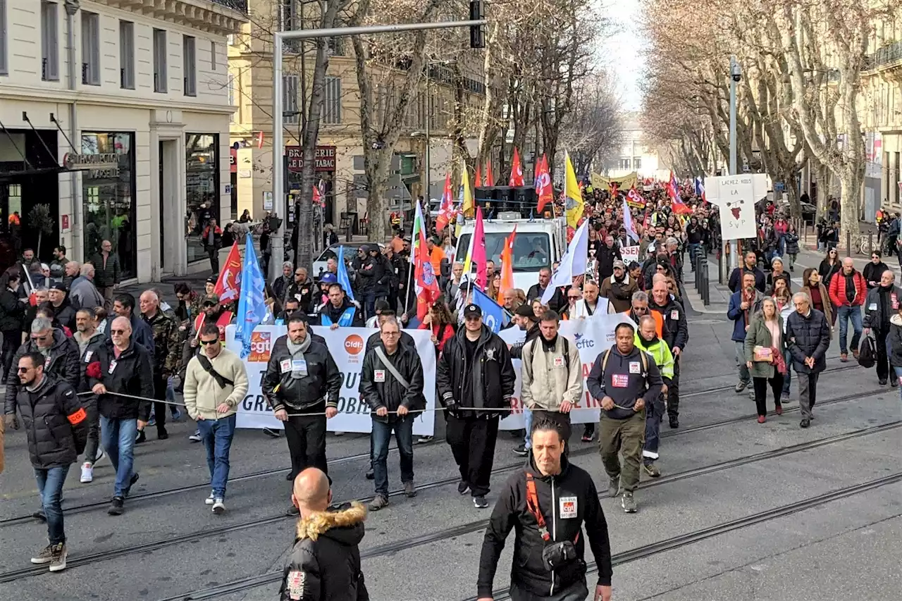 Entre 7 000 et 90 000 manifestants à Marseille contre la réforme des retraites