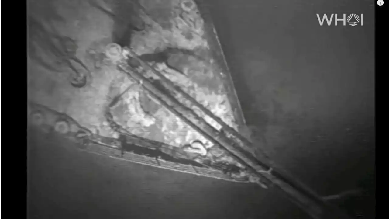 Newly released footage of a 1986 Titanic dive reveals the ship's haunting interior