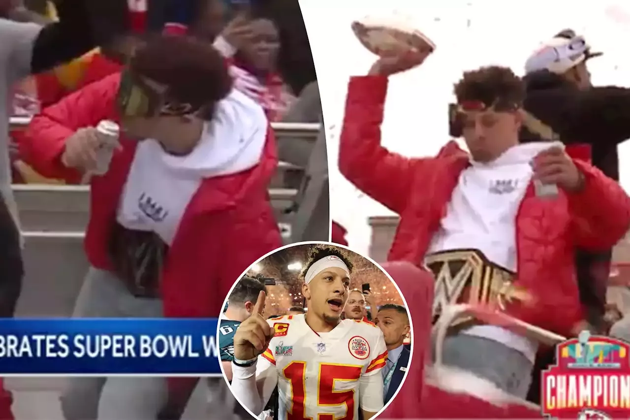 Patrick Mahomes reacts to injured Navy veteran Chiefs fan, gifted