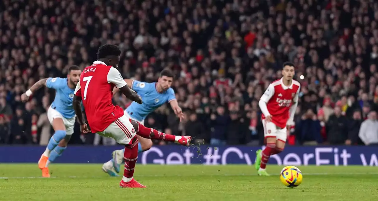 Arsenal - Manchester City : la tentative de bluff totalement ratée d'Ederson sur Saka !