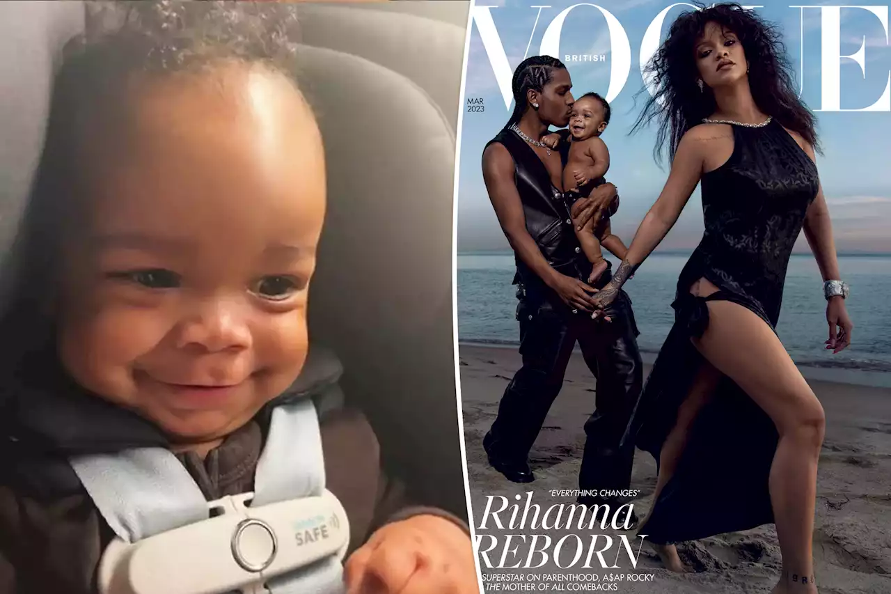 Rihanna defends calling her and A$AP Rocky’s 9-month-old son ‘fine’