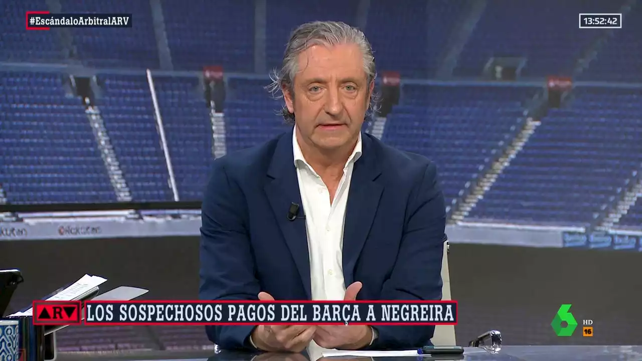 Pedrerol, ante el escándalo arbitral del F.C. Barcelona: 'El fútbol español queda manchado'