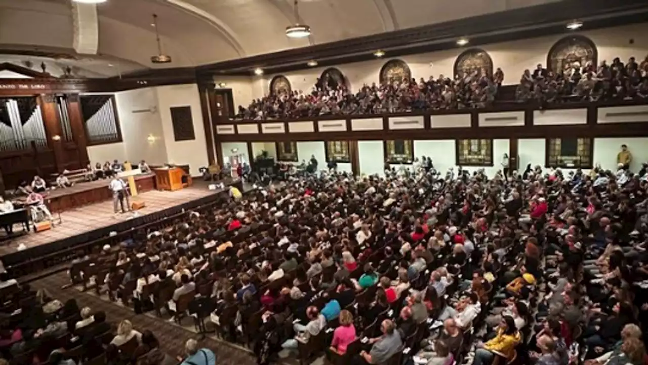 The university church service that has been going on for seven days